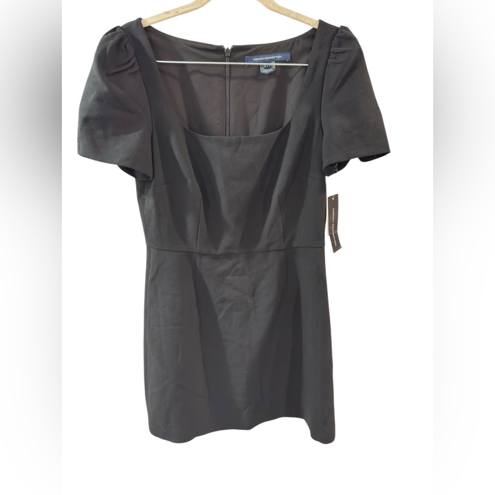 NWT‎ French Connection Black Dress with Short Sleeves